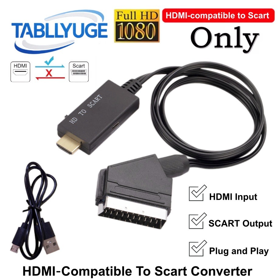 Scart To Hdmi - Cavo Convertitore da HDMI a SCART,