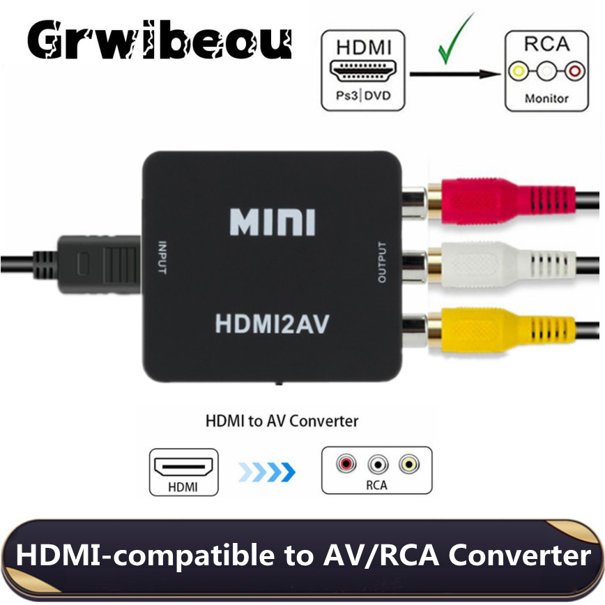 Scart To Hdmi - Grwibeou 1080P Convertitore compatibile HDMI a